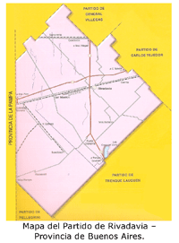 Mapa del Partido de Rivadavia