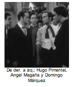 De der. a izq.: Hugo Pimentel, Angel Magaa y Domingo Mrquez  