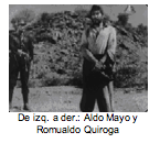 De izq. a der.: Aldo Mayo y Romualdo Quiroga 