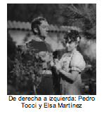 Text Box:   De derecha a izquierda: Pedro Tocci y Elsa Mart�nez  