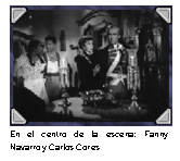 En el centro de la escena: Fanny Navarro y Carlos Cores  