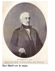 Text Box:   San Mart�n en la vejez. 