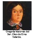 Text Box:   Gregoria Matorras del Ser. �leo de Etna Velarde.